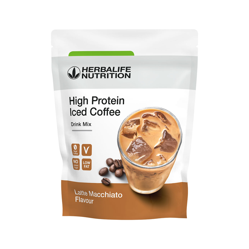 High protein ice coffee