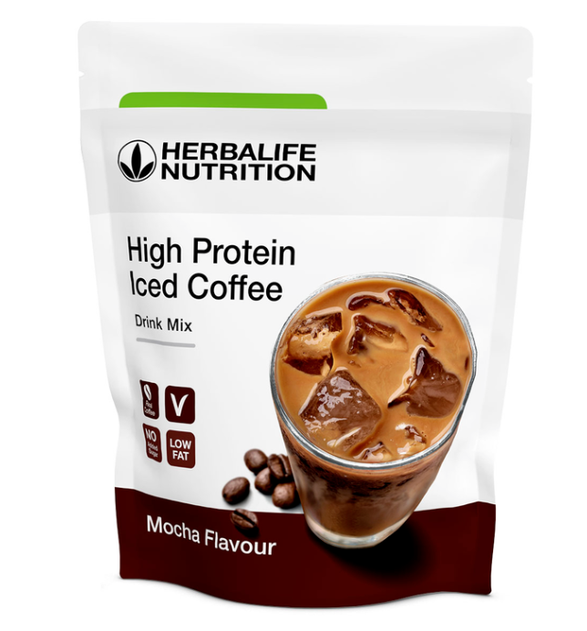 High protein ice coffee